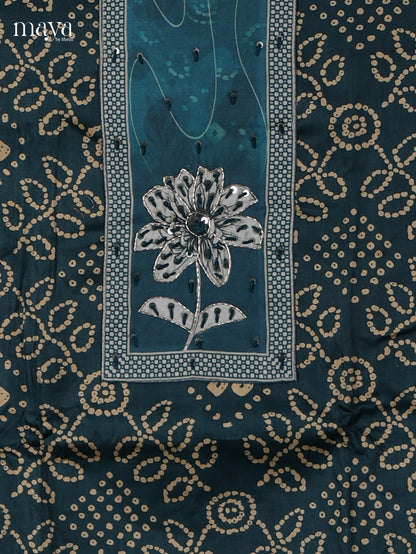 Teal Blue Cotton Salwar - MEI02096