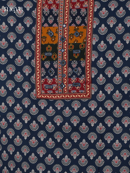 Blue Ajrakh Salwar - MEI02105