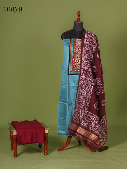 Sky Blue Bhatik Salwar - MEI02194