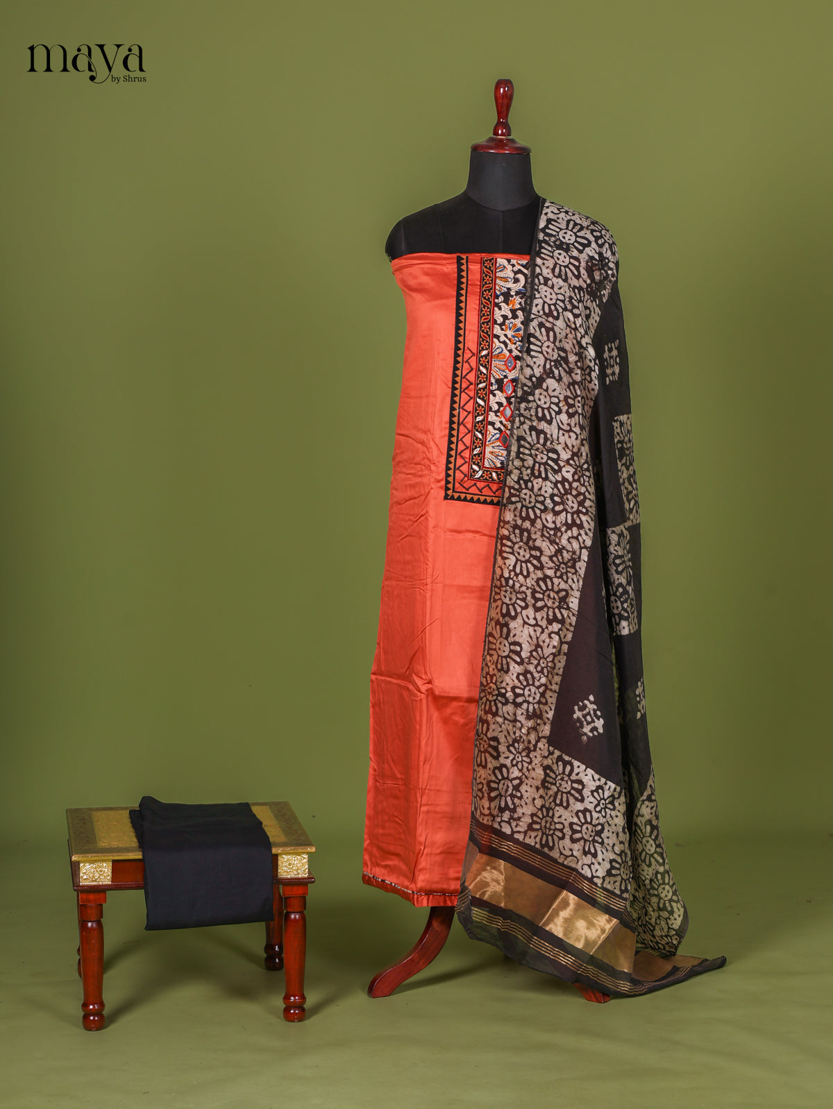 Orange Bhatik Salwar - MEI02196
