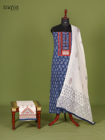 Navy Blue Cotton Salwar - MEI04004
