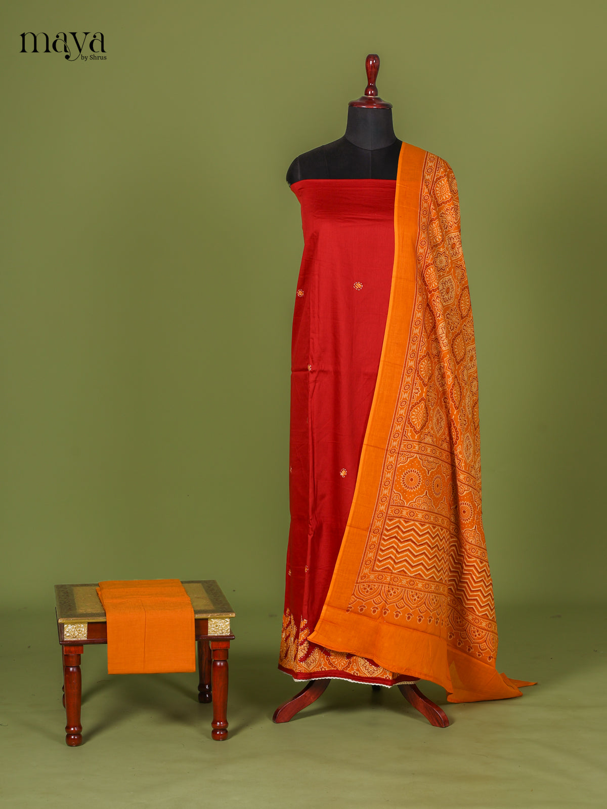 Orange Cotton Salwar - MEI04063