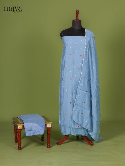 Sky Blue Cotton Salwar - MEI04071