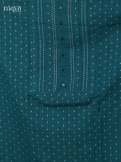 Teal Blue Cotton Salwar - MEI04078