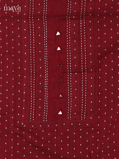 Red Cotton Salwar - MEI04079
