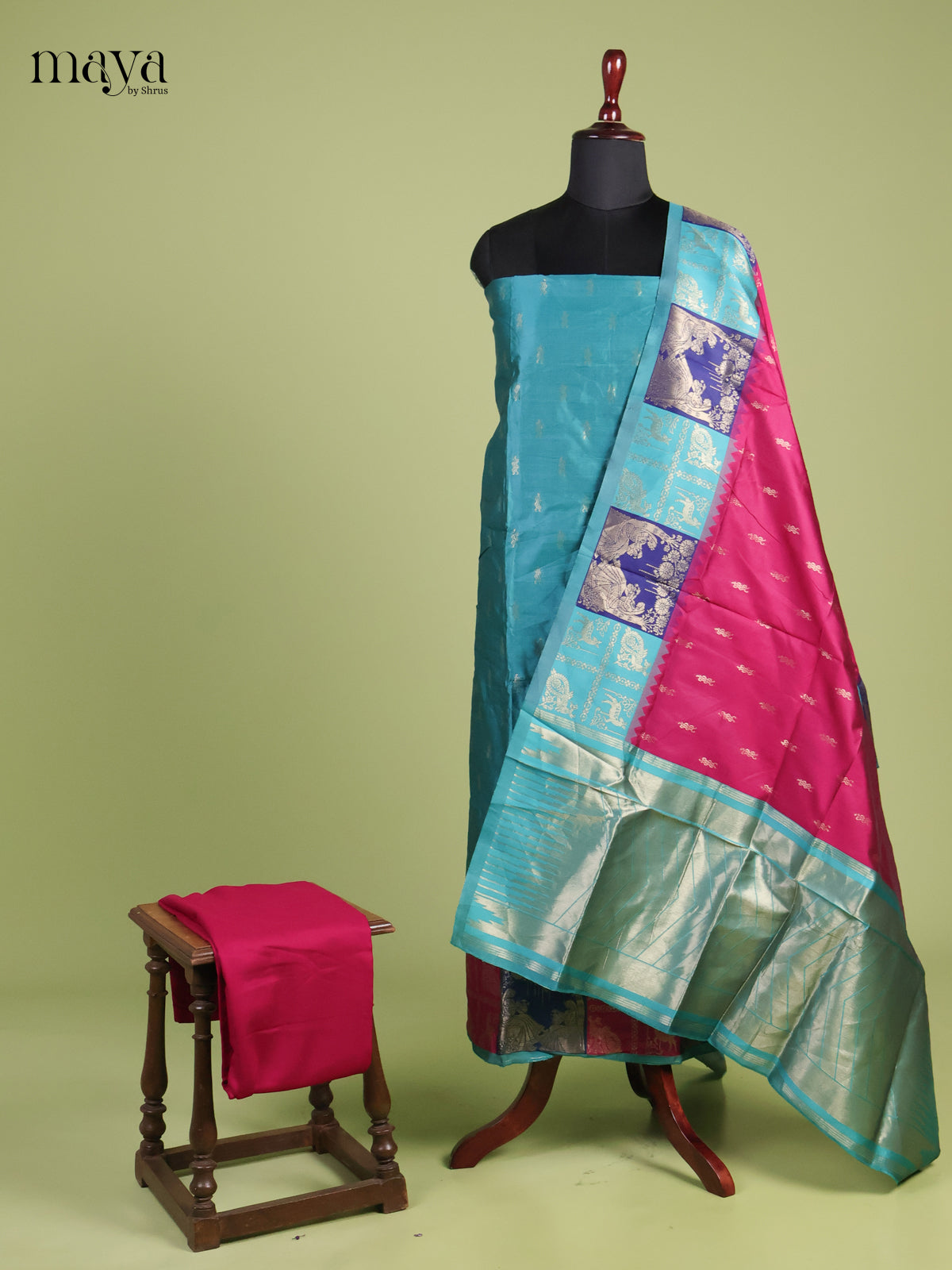 Semi banaras salwar - MEI04080