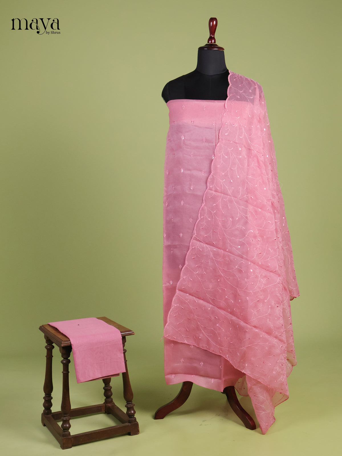 Organza salwar unstitch - MEI04084