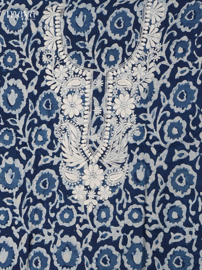Indigo Blue Cotton Salwar - MEI10023