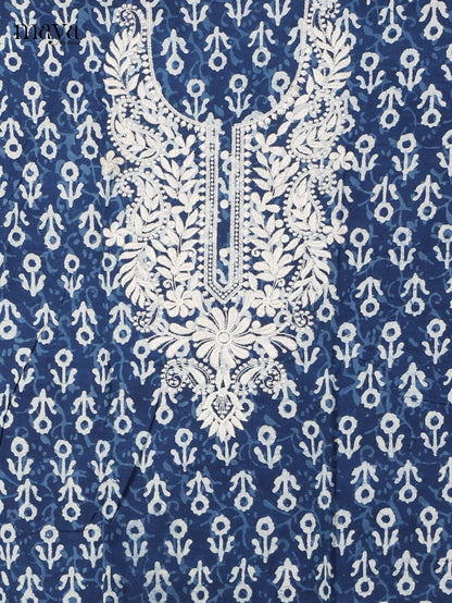 Indigo Blue Cotton Salwar - MEI10025