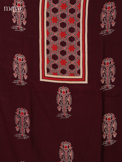 Maroon Ajrakh Salwar - MEI11038