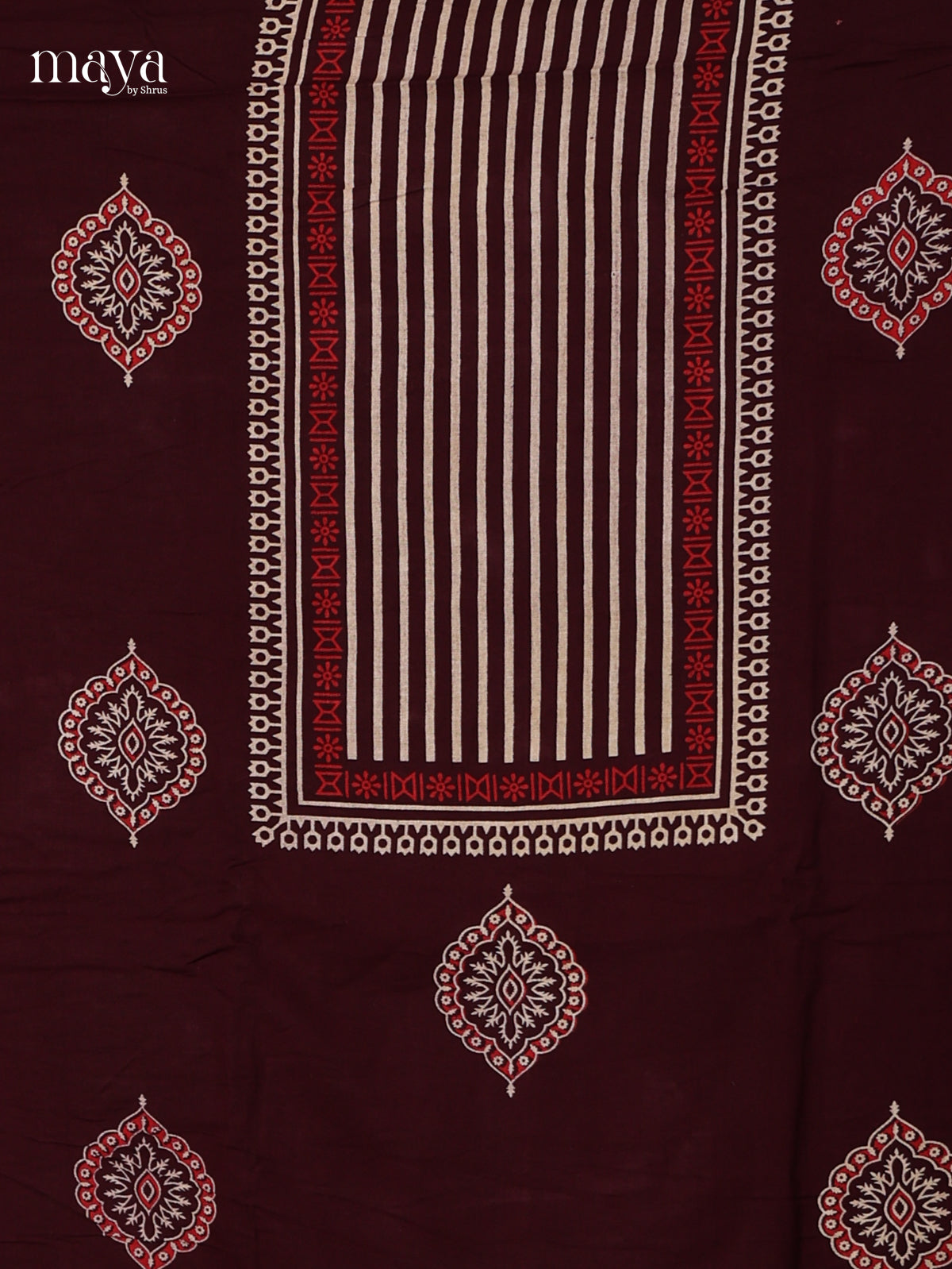 Maroon Ajrakh Salwar - MEI11039
