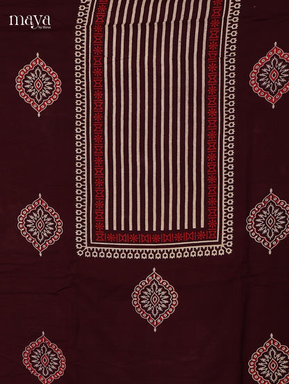 Maroon Ajrakh Salwar - MEI11039