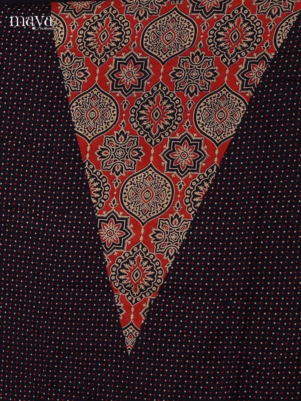 Navy Blue Ajrakh Salwar - MEI11040