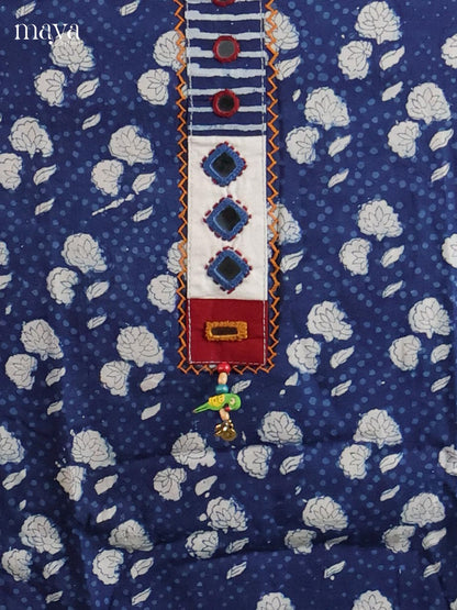 Blue Ajrakh Salwar - MEI11202