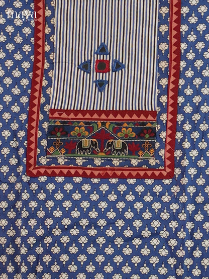 Blue Ajrakh Salwar - MEI11207
