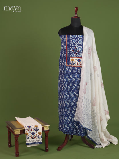 Indigo Blue Ajrakh Salwar - MEI24020
