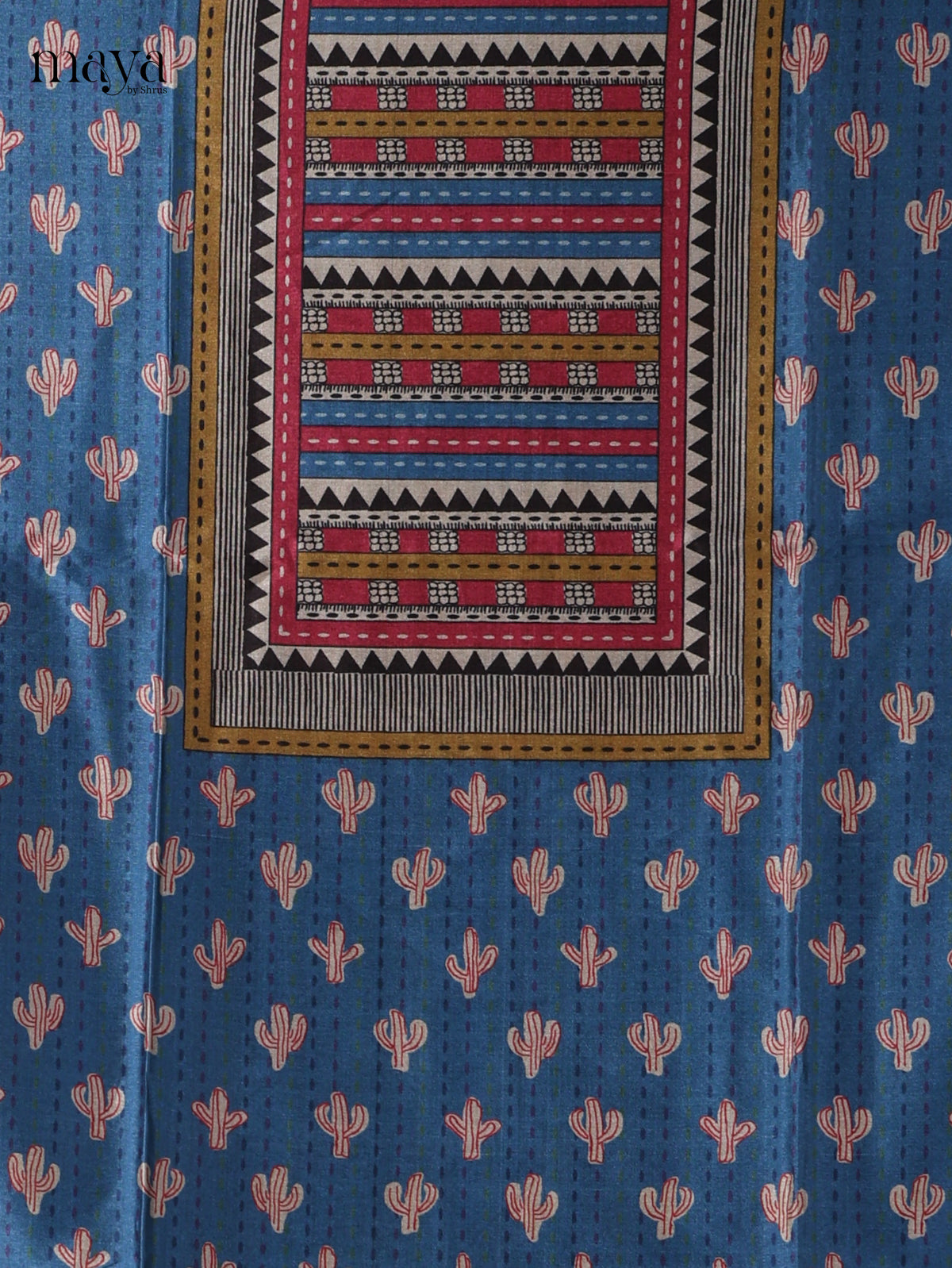 Blue Semi Tussar Salwar - MEJ04022