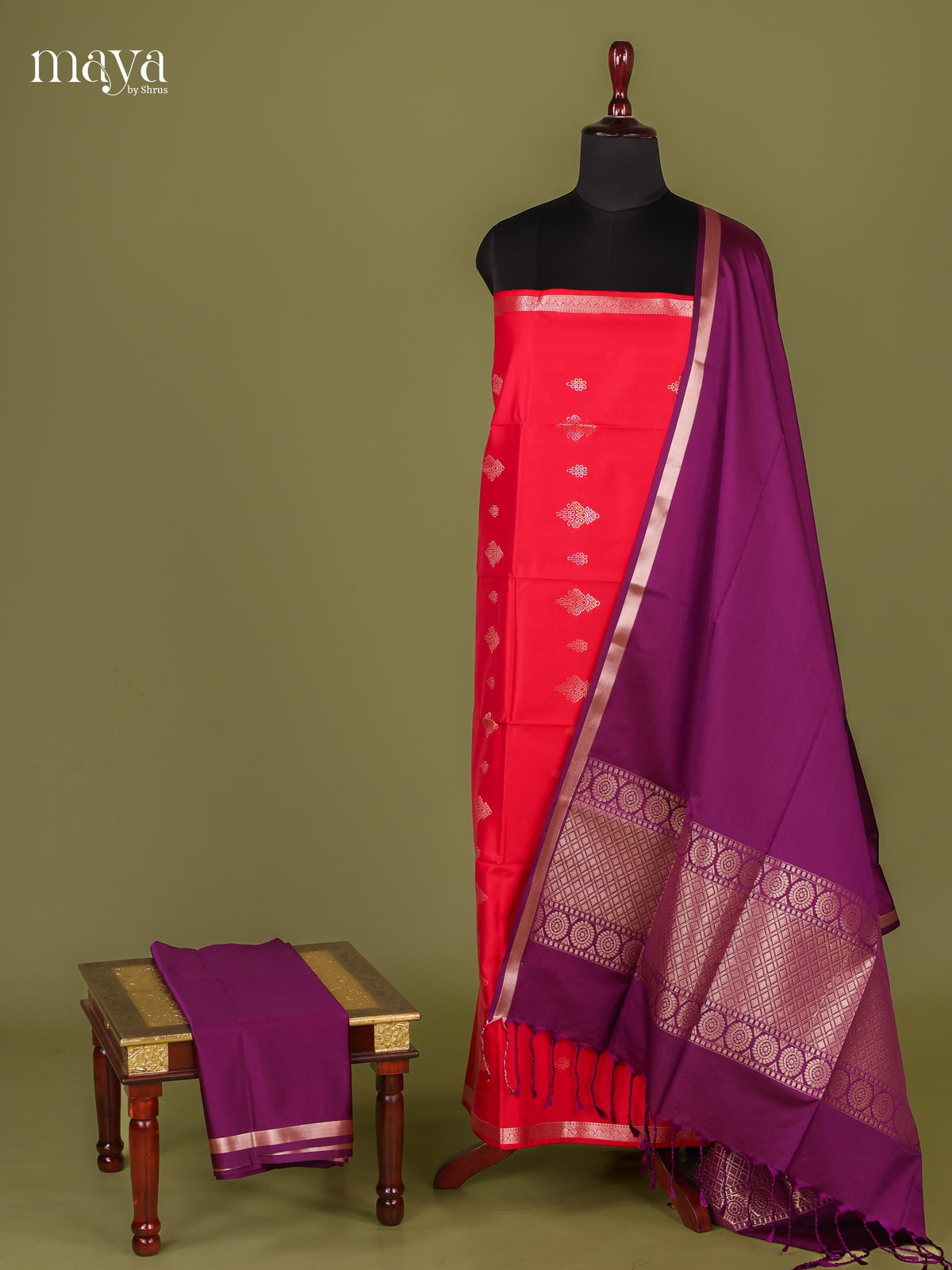 semi softsilk salwar - MEJ10036