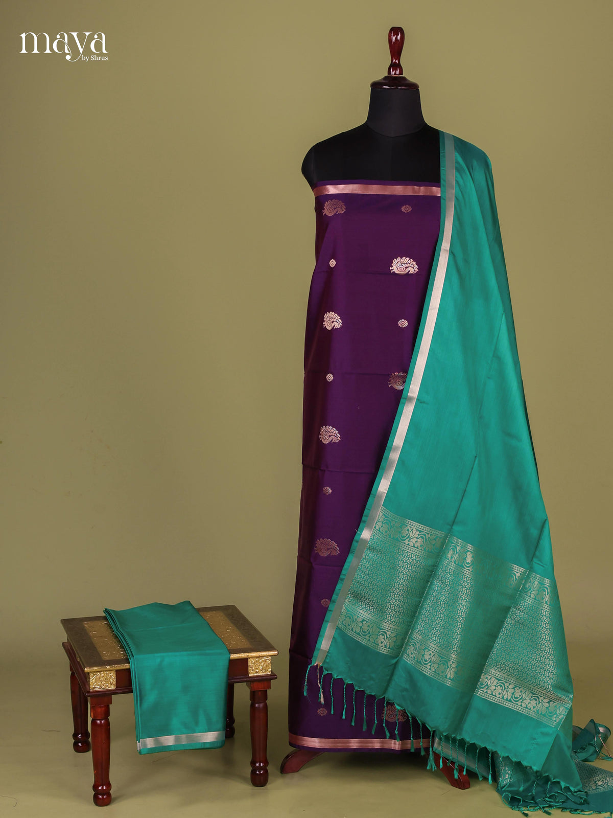 semi softsilk salwar - MEJ10037