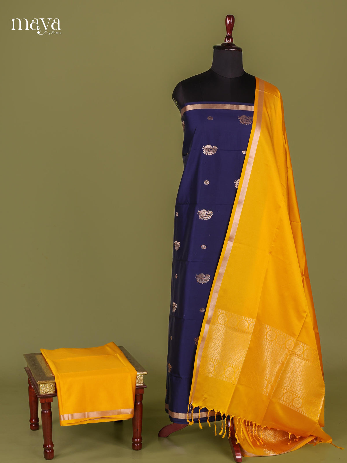 semi softsilk salwar - MEJ10051