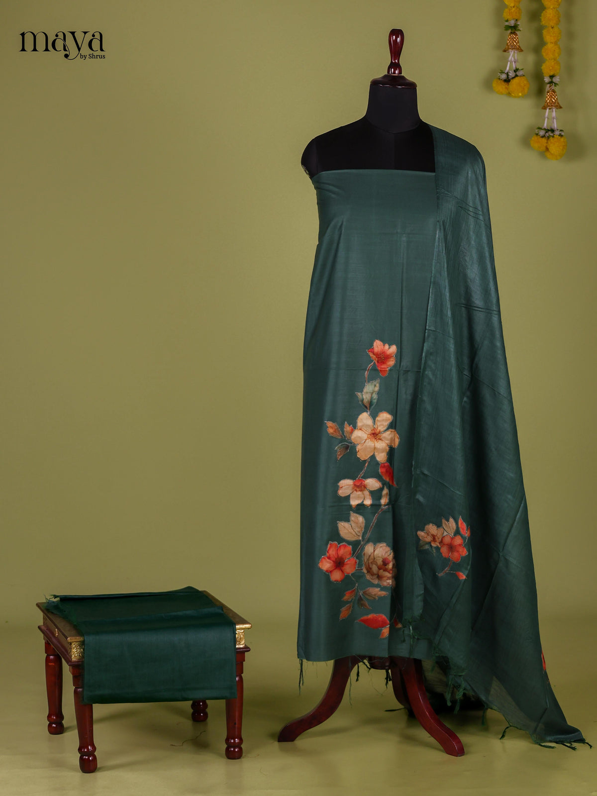Applique Unstitch Salwar - MEJ12034