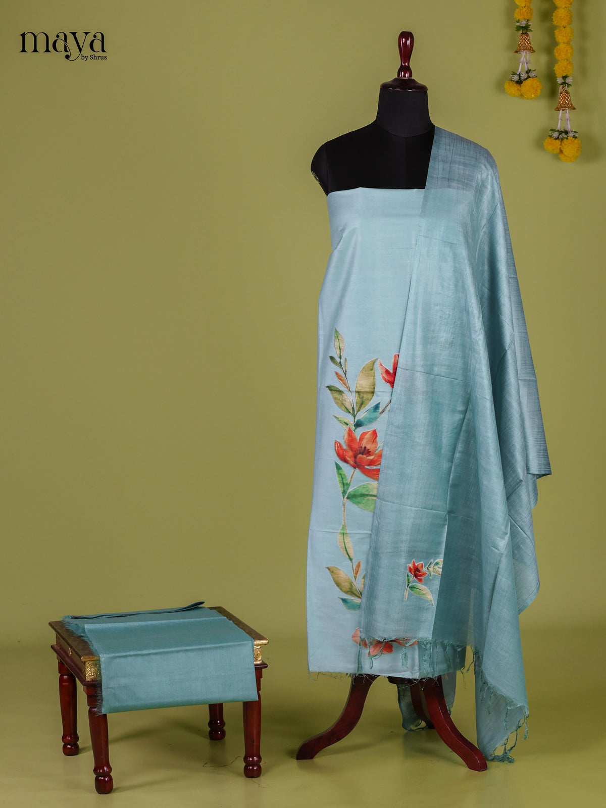 Applique Unstitch Salwar - MEJ12036