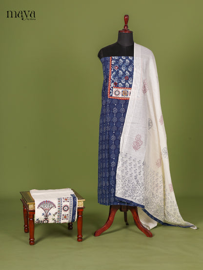 Blue Ajrakh Salwar - MEJ17071