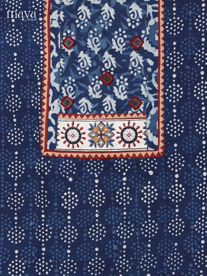 Blue Ajrakh Salwar - MEJ17071