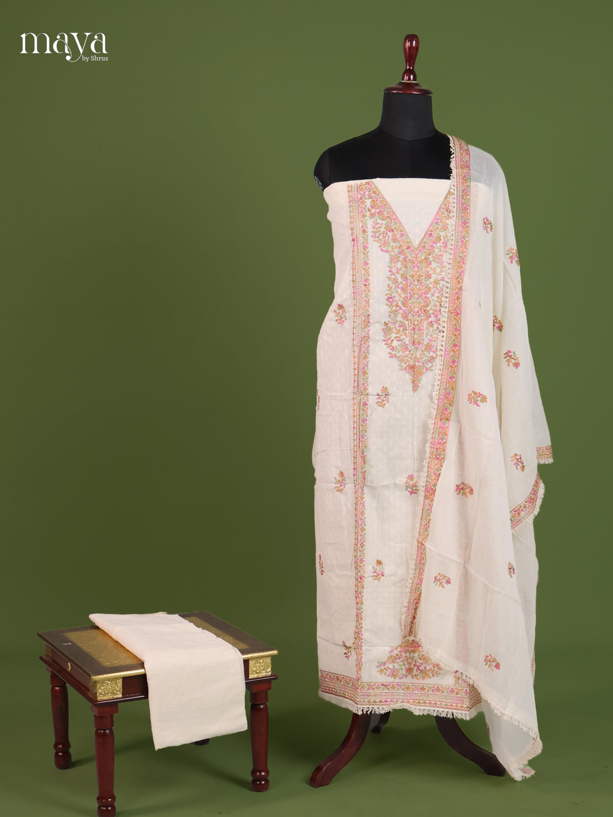 Off White Cotton Salwar - MEJ17075